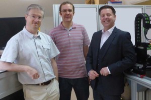 Dr Andrew Hurrell and Dr Paul Morris with Gary Livingstone