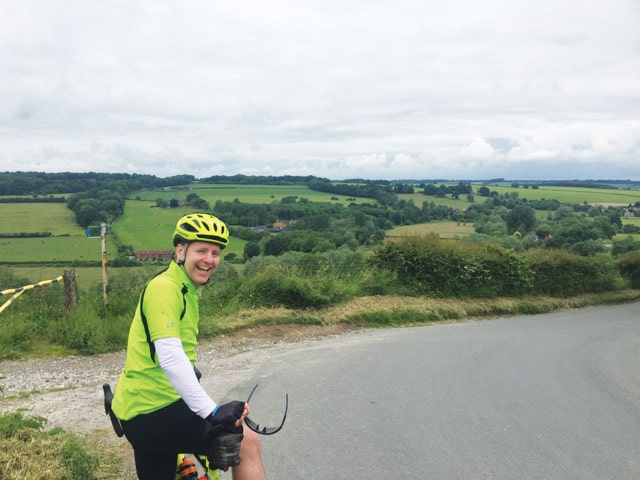 Gary cycling for Ark Cancer Centre