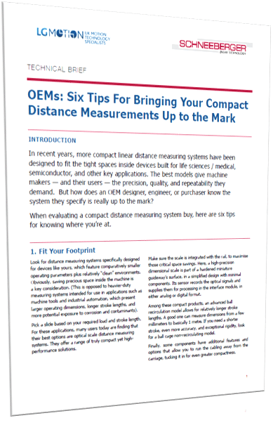 OEMs: Six Tips For Bringing Your Compact Distance Measurements Up to the Mark