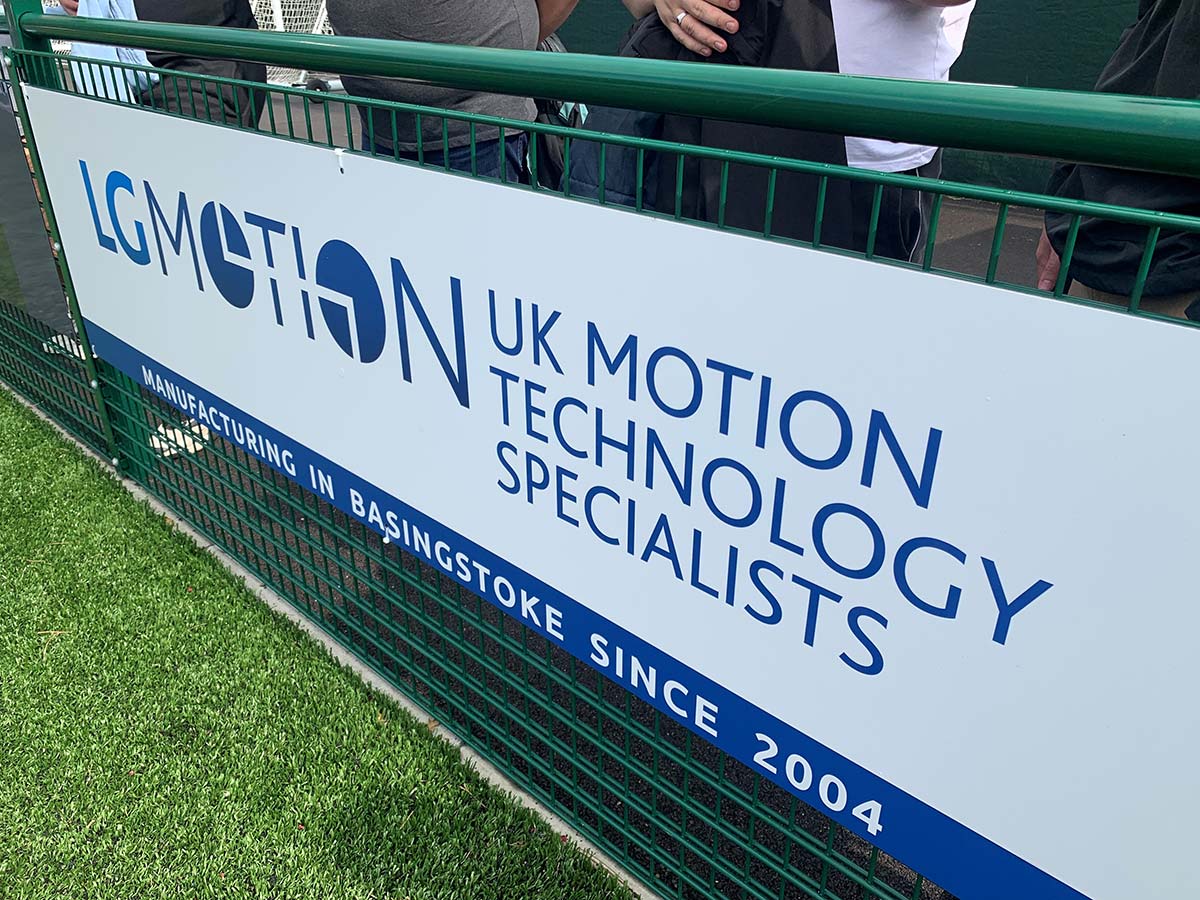 lg motion supporting basingstoke town FC